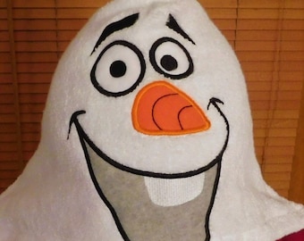 Kids Olaf Hooded Towel - Free Personalization