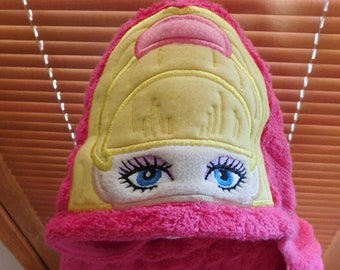 Girls Barbie Hooded Towel - Free Personalization