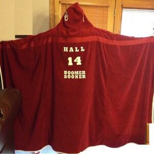 Custom Adult Sports Fan Hooded Towel Free Personalization image 2