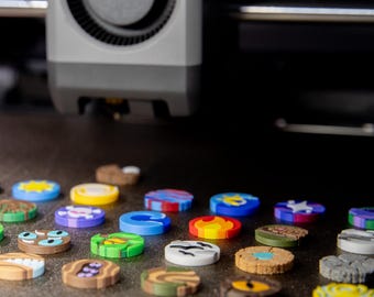 Archivos para impresión 3D: Fichas de presencia personalizadas de Spirit Island