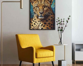Schema PDF per punto croce con stampa leopardata