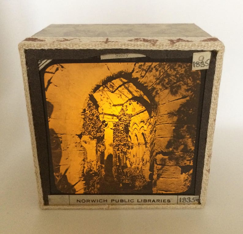 Sicily Magic Lantern Slide Light Box Photo Ornament Etsy