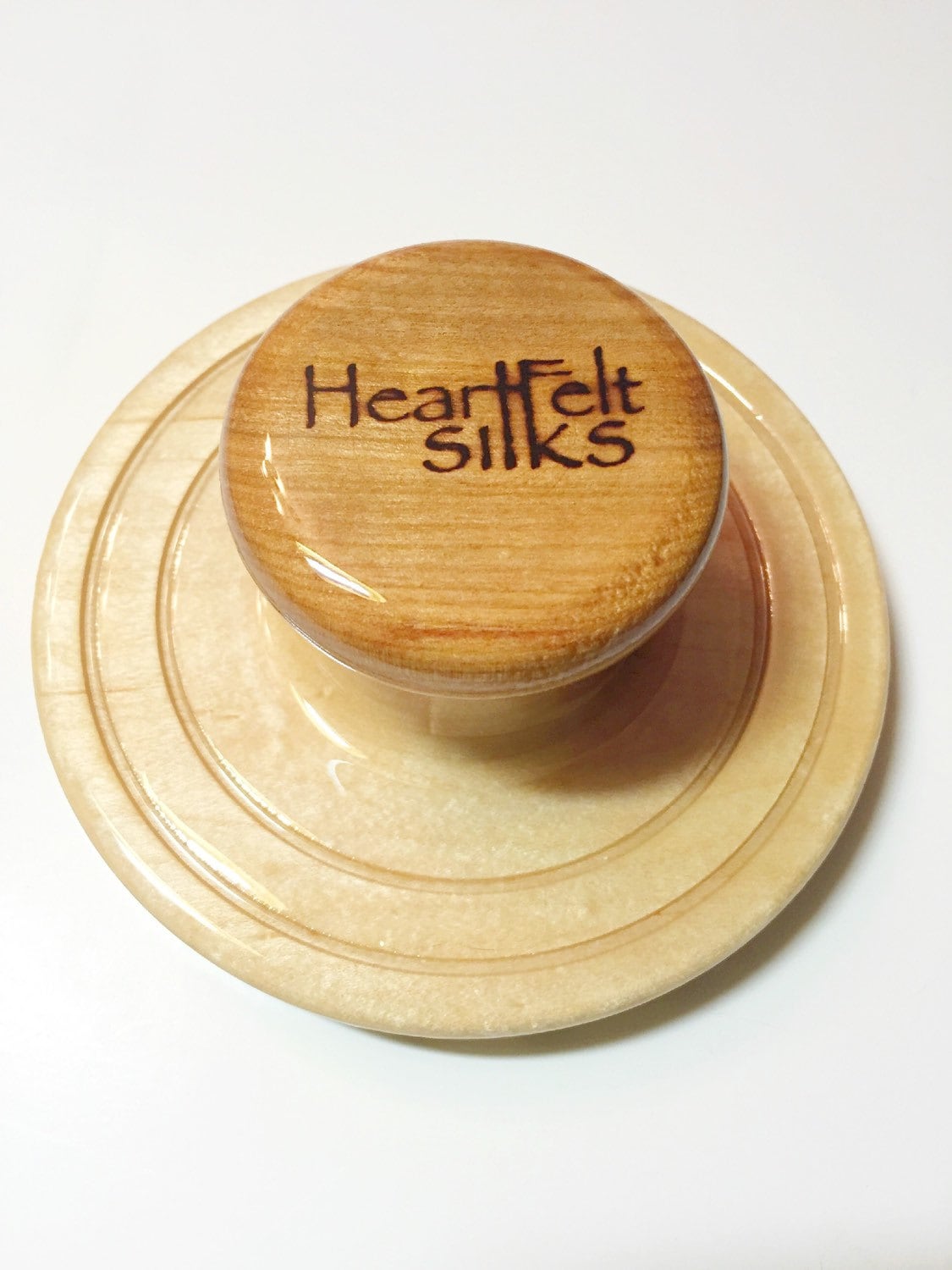 Wet Felting Tool, ORIGINAL Patented Palm Washboard from HeartFeltSilks, Maple & Black Cherry Wood, Feltmaking, Nunofelting, Handmade