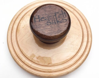 Wet Felting Tool, ORIGINAL Patented Palm Washboard from HeartFeltSilks, Maple & Black Walnut Wood, Feltmaking, Nunofelting, Felt Art