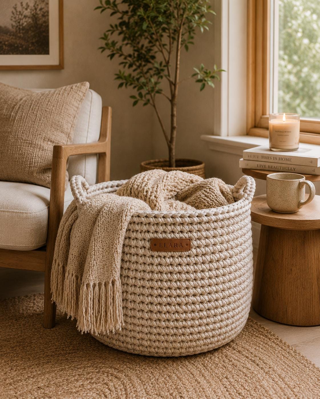 Korb fr decken wohnzimmer - Etsy.de