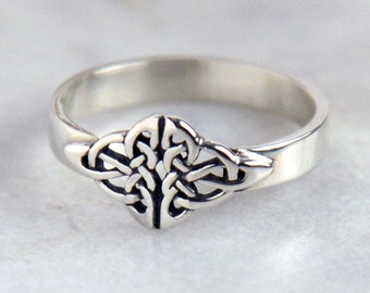 Celtic ring Sterling silver Celtic knot ring Infinity knot ring Love knot ring Promise ring Silver celtic ring Celtic Jewelry by Katstudio