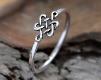 Infinity Celtic Knot Ring - Infinity knot - love knot ring - Sterling Silver 925 - Jewelry by Katstudio