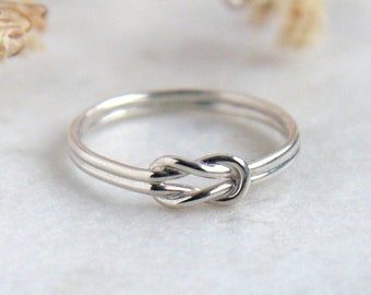Sailor knot ring Sterling silver ring Infinity knot Promise ring Friendship knot ring Love knot ring Celtic ring Silver knot ring Reef knot