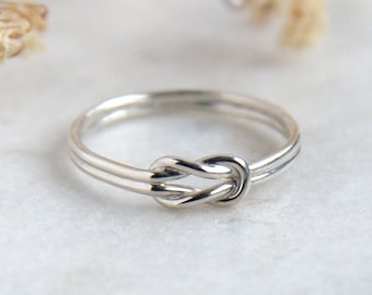 Sailor knot ring Sterling silver ring Infinity knot Promise ring Friendship knot ring Love knot ring Celtic ring Silver knot ring Reef knot