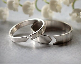 Arrow ring - open ring - unisex ring - silver arrow - sterling silver 925 - Jewelry by Katstudio