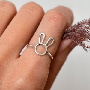 Bunny Ring- Handmade - Sterling Silver 925 - Jewelry by Katstudio