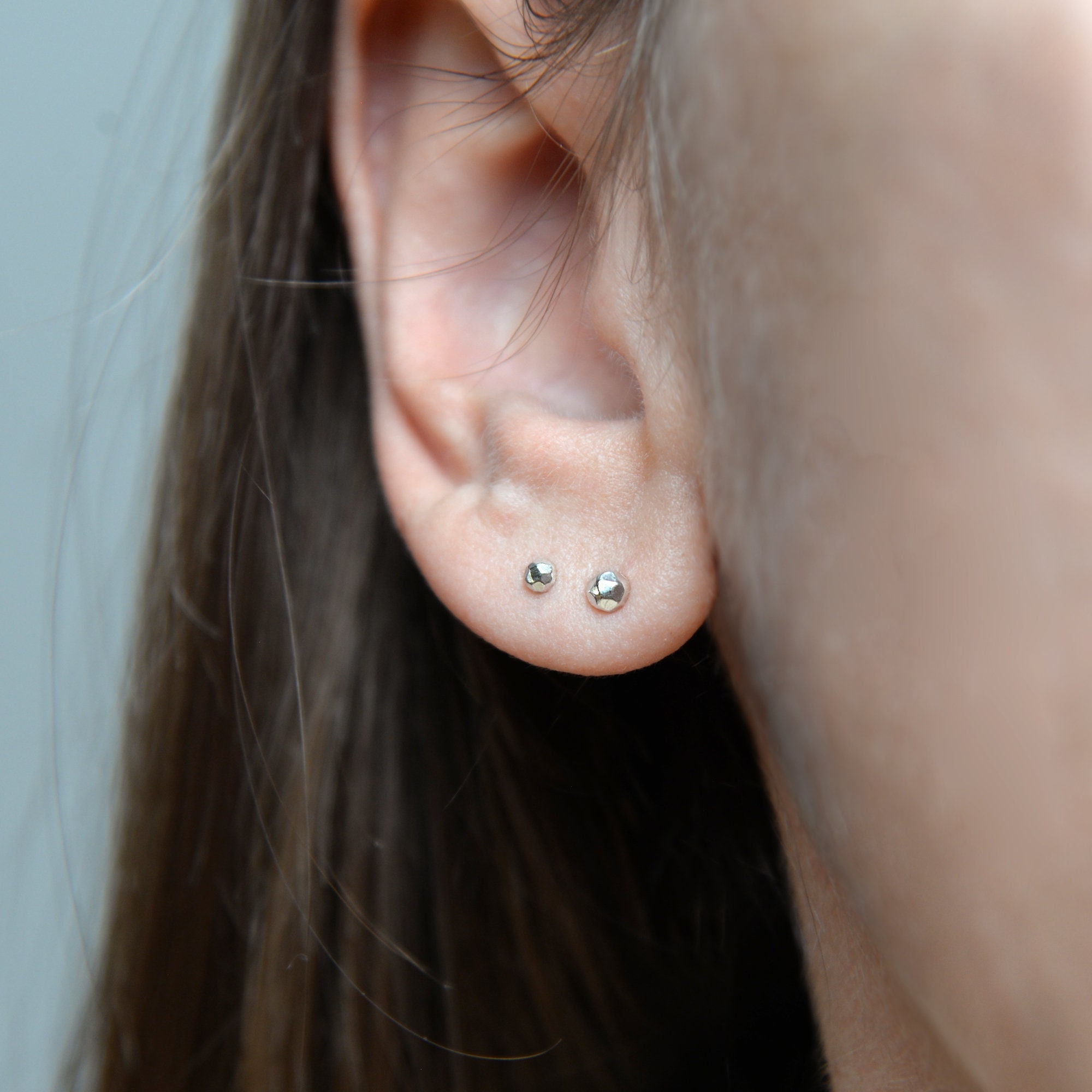 ★2022SS新作★MZUU★Hammered Ball Earrings hammered-ball-stainless-steel-