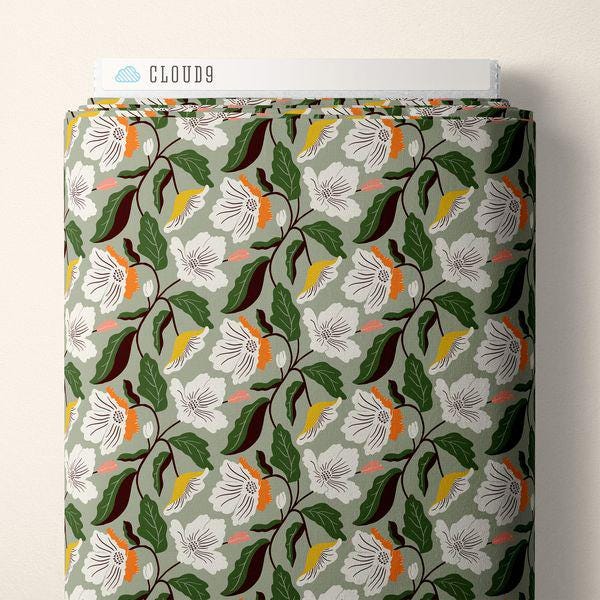 Irises - Turquoise - Honey Garden - Juliana Tipton - Cloud 9 Fabrics - Poplin Irises - Turquoise - Honey Garden - Juliana Tipton - Cloud 9 Fabrics - Poplin