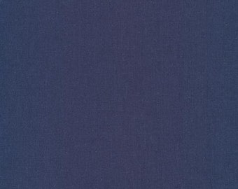 Navy Organic Cotton Fabric by Cloud9 Fabrics, Ocean from the Cirrus Solids Collection, Broadcloth