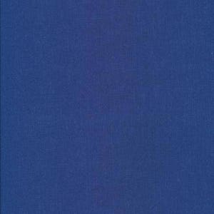 May include: Solid blue fabric with a smooth texture.