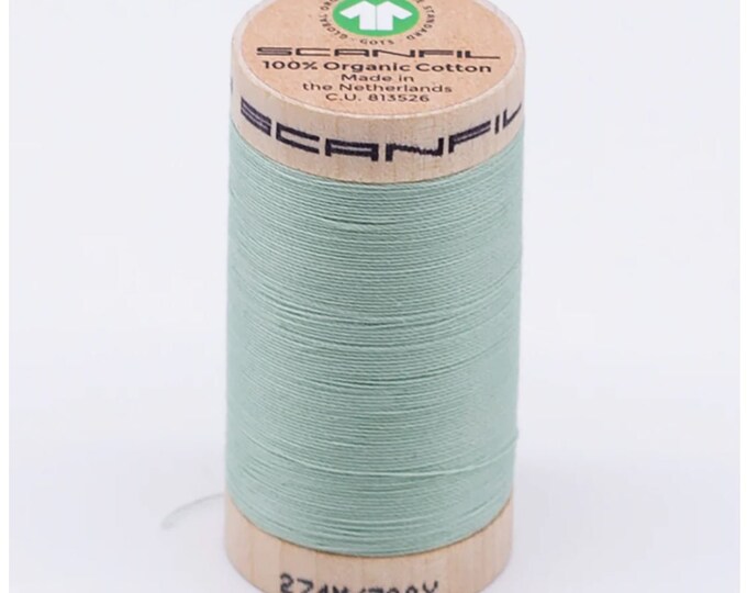 Scanfil Thread Scanfil 30 Weight Organic Cotton Sewing Thread, Color: Spray 4820, 300 ...