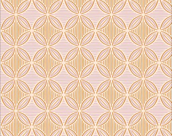 Organic Cotton Fabric, Cloud 9 Organic Cotton, Star petal from the Blooming Revelry Collection by Juliana Tipton, Quilters Weight