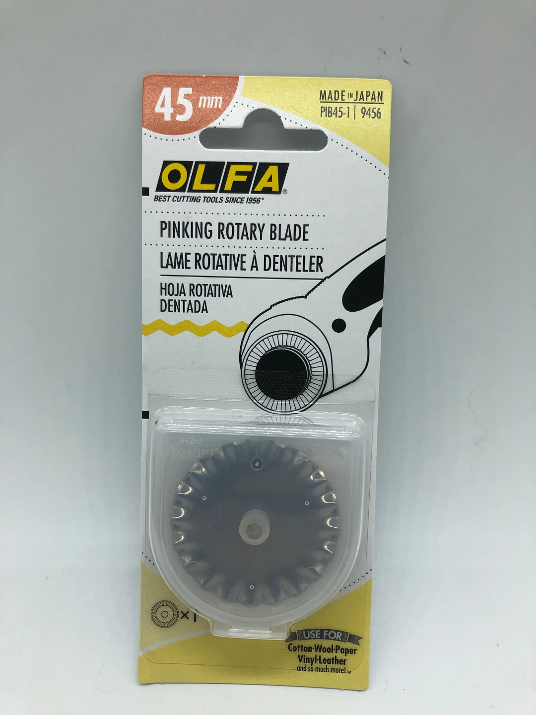 Olfa Pinking Rotary Blade, 45 Mm, 1 Blade, Replacement Blade for Olfa
