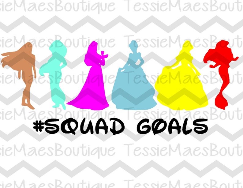 Download Princess Squad Goals SVG DXF EPS Cutting File Digital | Etsy