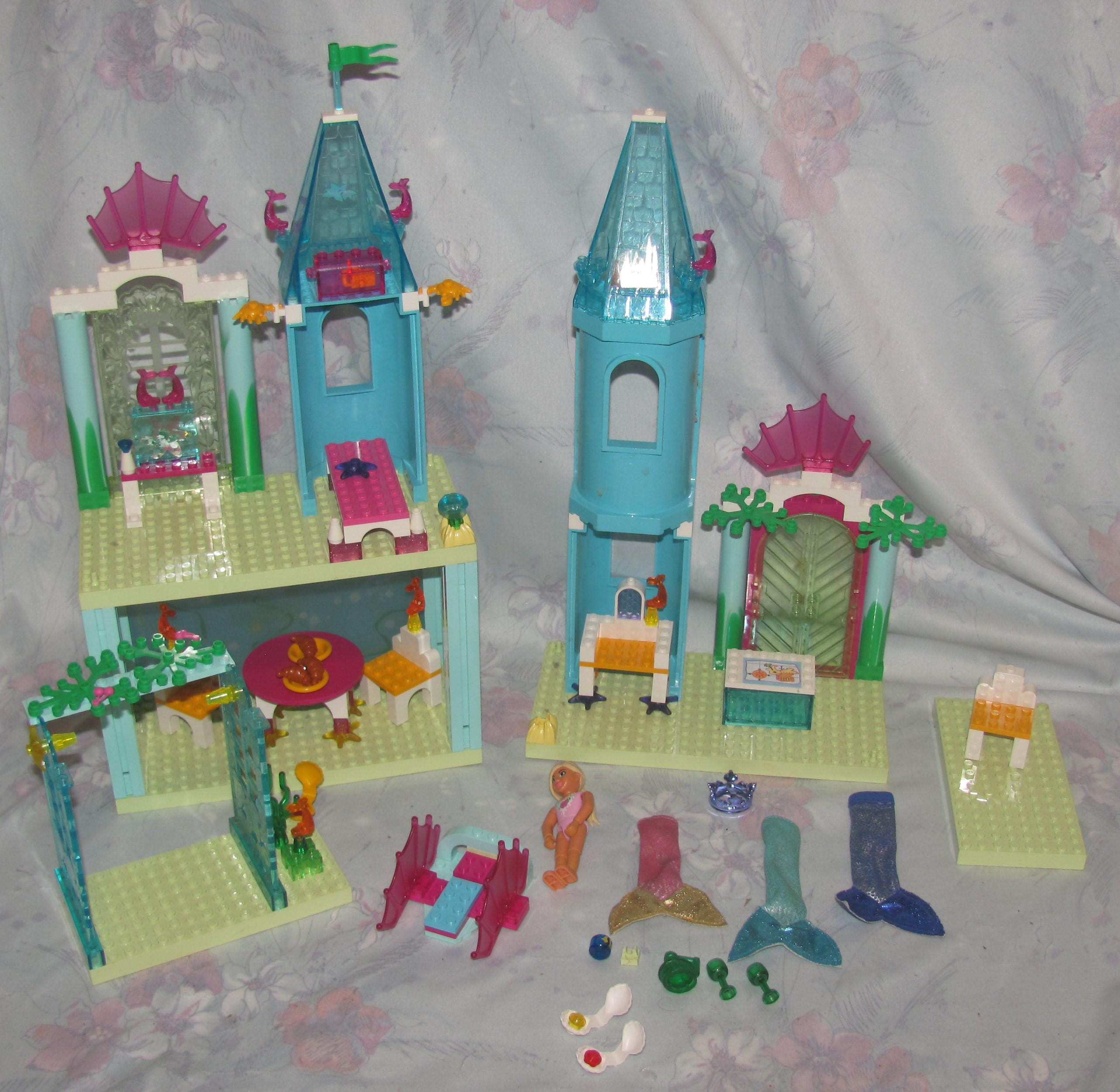 Parts and One Figure to Lego Belville Set 5960 - Mermaid Castle 