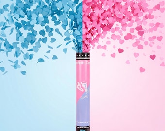 Hand-Filled Gender Reveal Confetti Cannon