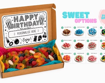 Personalised Birthday Sweet Box | Custom Name Pick & Mix Gift