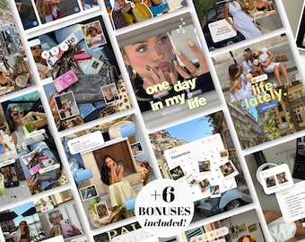 Instagram Templates Bundle Trendy iOS Core Social Media Kit Carousel UGC Content Creators & Influencers