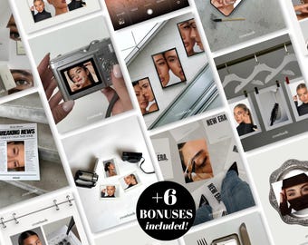 Lash & Brow Instagram Templates Social Media Kit Beauty Business Posts Stories Esthetician Templates