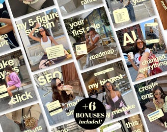 Instagram Templates Bundle for Content Creators  SMM Coach Influencer UGC Social Media Agency Kit