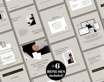 Instagram Templates Bundle for Online Business Coach Content Creator Social Media Kit Coaching Business