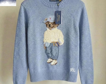 Polo Ralph Lauren Sky Blue Sweater – Classic Luxury Knit Pullover