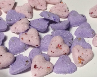 Rose and Lavender Sugar Cube Hearts for Tea Party's | Weddings | Baby Showers and Party's
