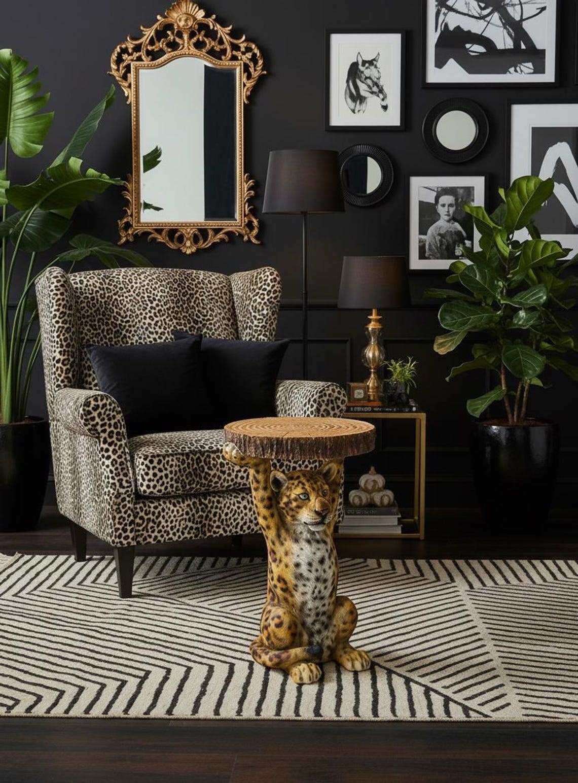 Bleopard Table Leopard Trunk Table - Occasional Tables - Etsy