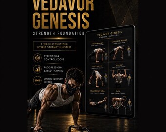 Programa de fuerza Genesis Calisthenics en PDF / Entrenamiento intermedio con peso corporal de 8 a 10 semanas para dominadas y fuerza