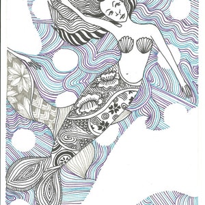 Color your own Mermaid