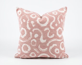 Pink Abstract Pillow Cover: Modern Sofa & Bed Cushion