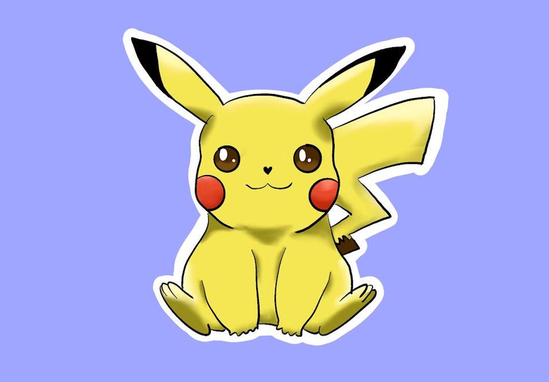 Pikachu Sticker - Etsy