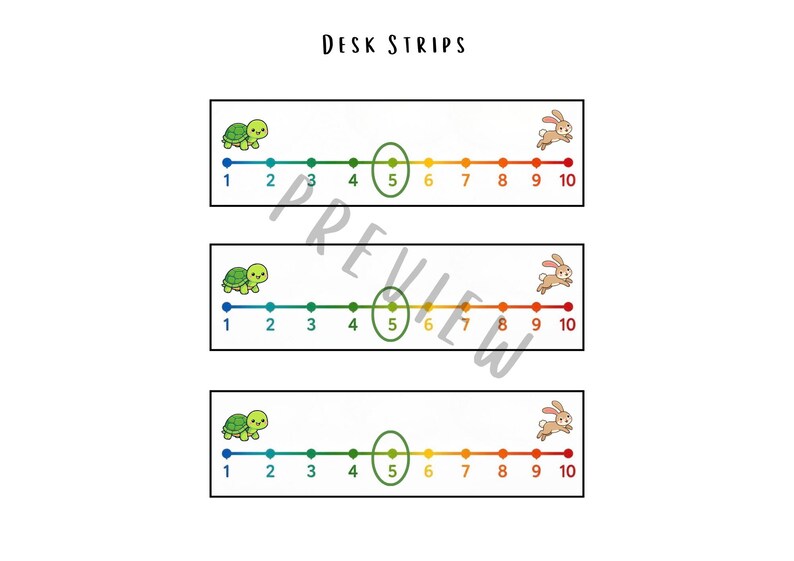 Speaking Rarte Visual Printable Speech Rate Visual (including Desk Strips) - Etsy