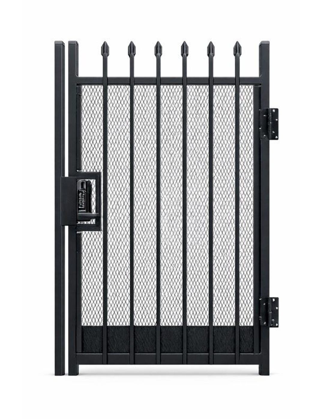 Ready-to-hang Steel Security Gate | Borg Mechanical Keypad Lock + 4 ...