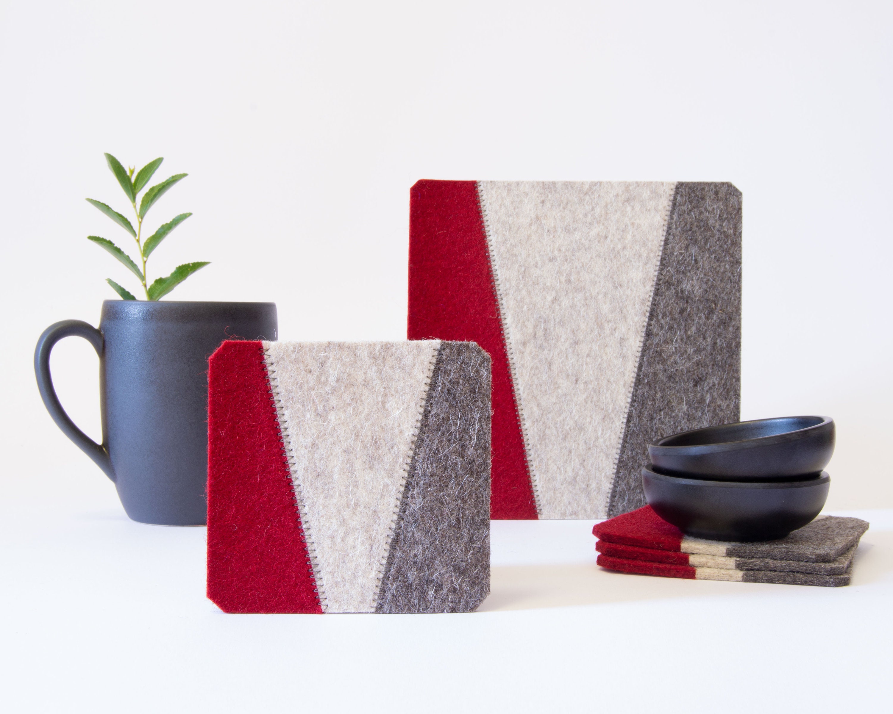 Square Felt Coaster · Hunter Green · Mix & Match from 19 Colors