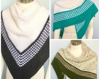Pattern only -Spectator Shawl pattern crochet pattern scarf shawlette