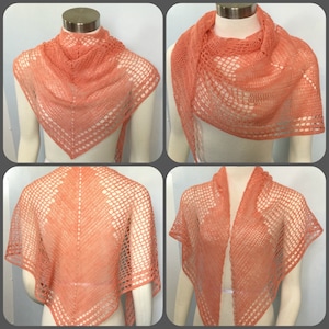 Pattern only - Fly Away Shawl pattern crochet lace pattern scarf shawlette