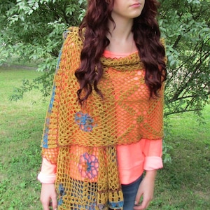 Pattern only -Carmen Shawl pattern crochet lace pattern shawlette rectangle scarf crocheted shawl