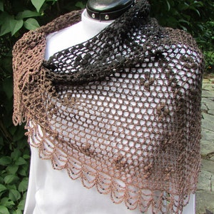 Pattern only Lady Viola Shawl pattern crochet pattern lace shawlette triangle scarf image 5