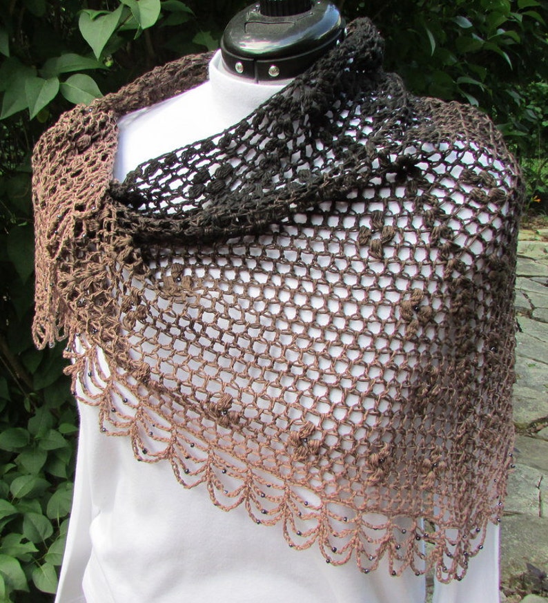 Pattern only Lady Viola Shawl pattern crochet pattern lace shawlette triangle scarf image 5