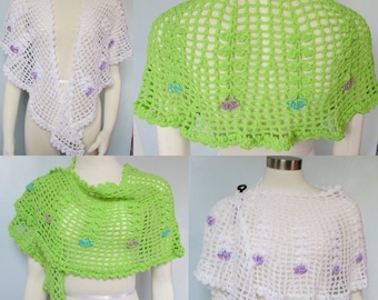 Pattern only - Blooming Vines Crescent Shawl pattern crochet pattern shawlette