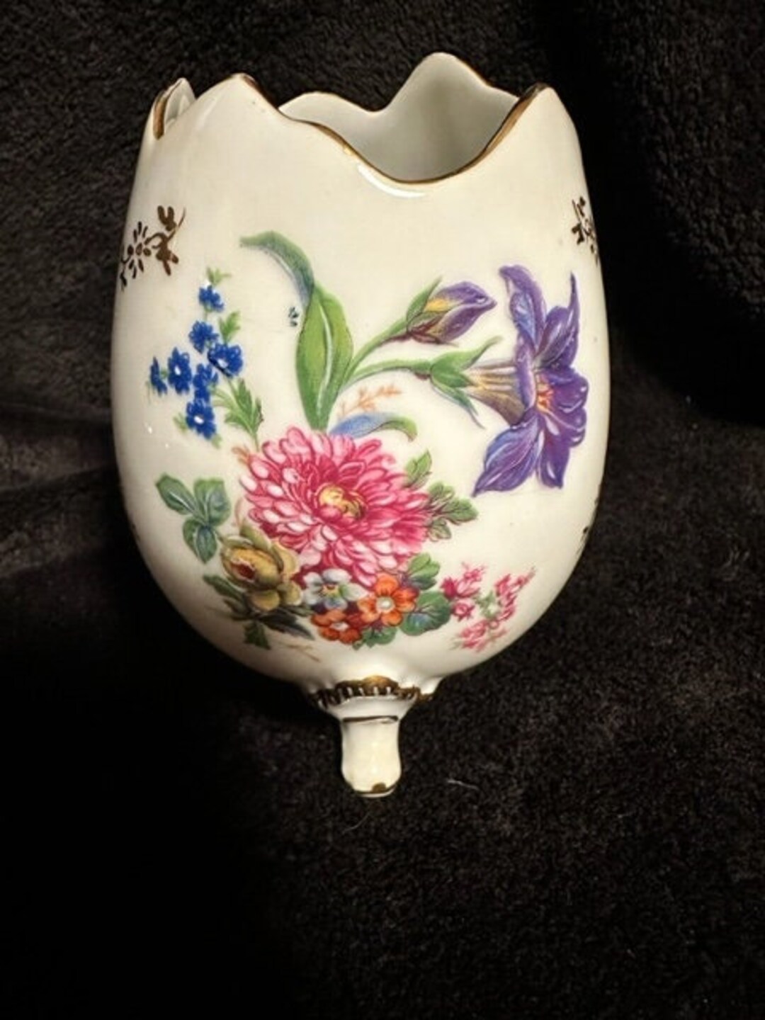 Vintage Egg Vase, France Egg Vase, 3leg Egg Vase, Porcelain Egg Vase, Cracked Eggshell Vase Etsy