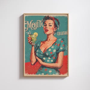 Cocktail pin up girl - Etsy 日本
