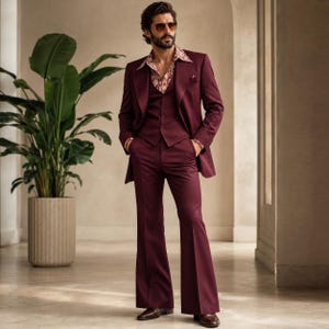 Mens Flared Dress Pants - Etsy