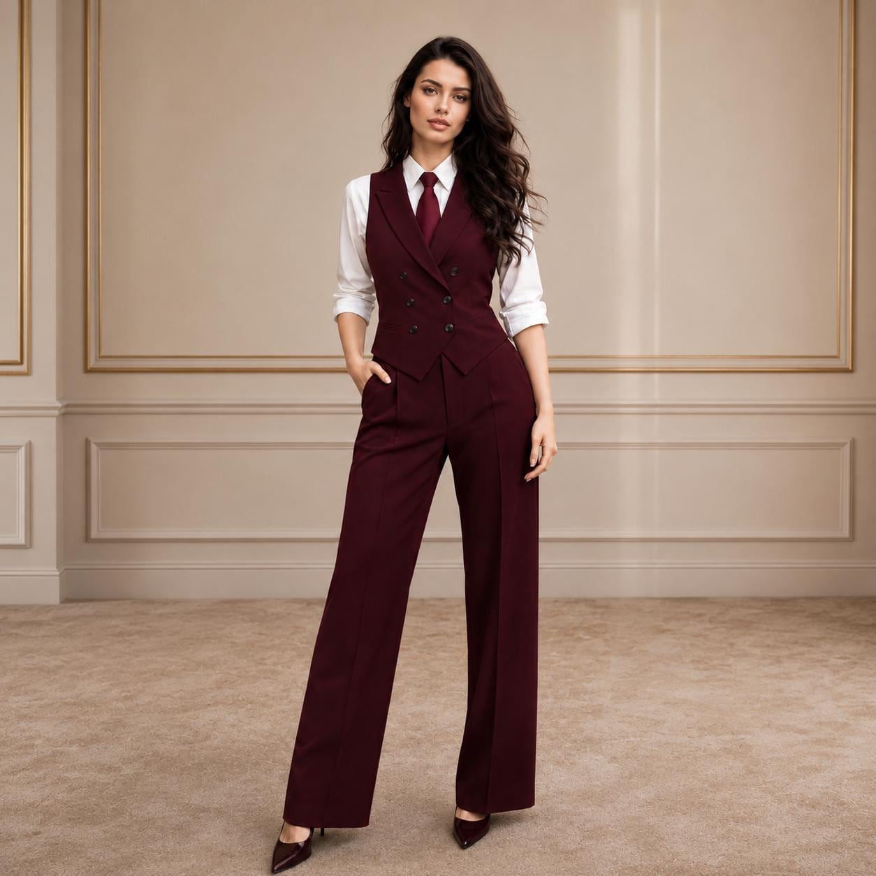 Women Formal Three Piece Suit - Etsy